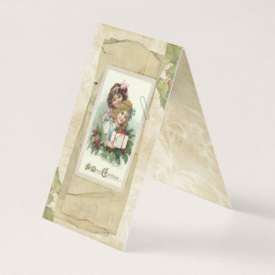 Vintage-kerstkaart Kaart