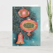Vintage Kerstkaart Noel Feestdagen Kaart (Voorkant)