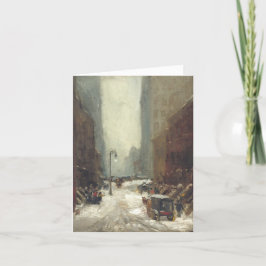 Vintage kerstkaart SNEEUW IN NEW YORK (1902) Feestdagen Kaart