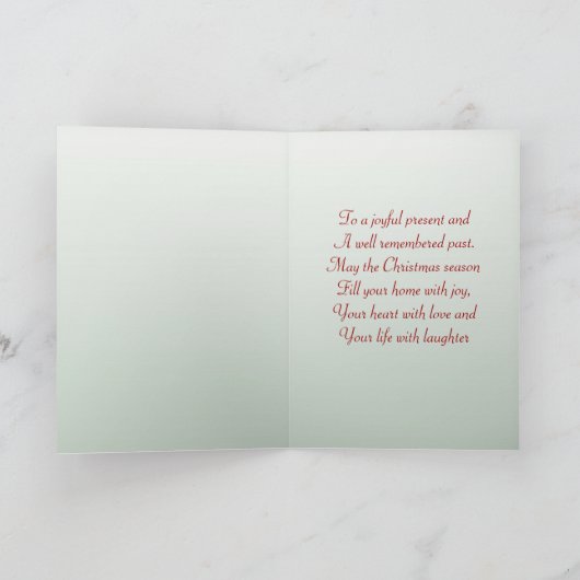 Vintage kerstkaart St.Nicolas Feestdagen Kaart (Binnen)