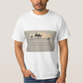 Vintage kerstkaart t-shirt