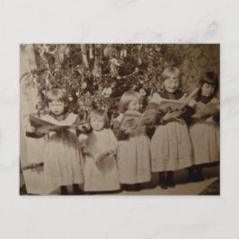 Vintage-kerstkaart voor kerstcadeau feestdagenkaart