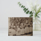 Vintage-kerstkaart voor kerstcadeau feestdagenkaart (Staand voorkant)