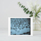 Vintage-kerstkaart voor kerstcadeau feestdagenkaart (Staand voorkant)