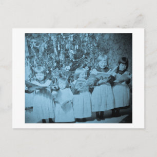 Vintage-kerstkaart voor kerstcadeau feestdagenkaart