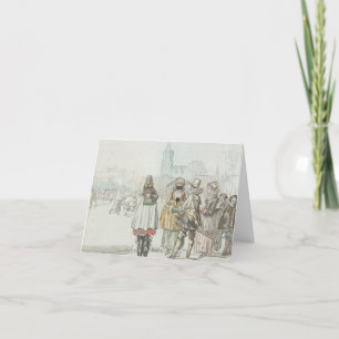 Vintage kerstkaart WINTER KING (1766) Feestdagen Kaart