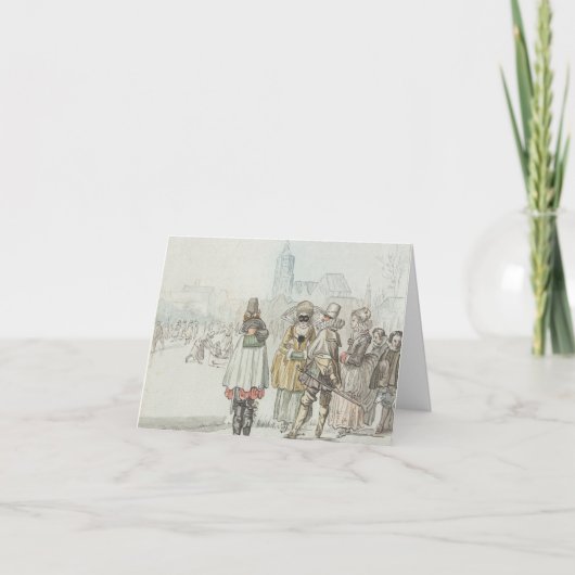 Vintage kerstkaart WINTER KING (1766) Feestdagen Kaart (Voorkant)