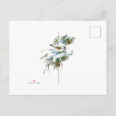 Vintage kerstkaarten aankondigingskaart (Achterkant)