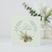 Vintage kerstkaarten denergie Xmas Feestdagenkaart (Staand voorkant)