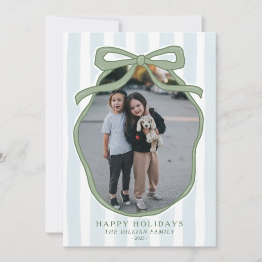 Vintage kerstkaarten gedrukt of digitaal feestdagenkaart (Voorkant)