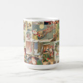 Vintage-kerstkaartenholiday Koffiemok (Center)