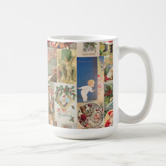 Vintage-kerstkaartenholiday Koffiemok (Rechts)