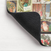 Vintage-kerstkaartenholiday Muismat (Hoek)
