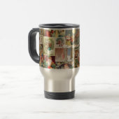 Vintage-kerstkaartenholiday Reisbeker (Voorkant links)