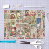 Vintage-kerstkaartenholiday Tissuepapier (Craft)