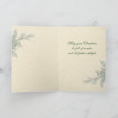 Vintage-kerstkaartje Feestdagen Kaart (Binnen)