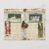 Vintage kerstkana's, kinderen, Briefkaart (Voorkant)