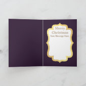 Vintage kerstkat bericht toevoegen retro kaart (Binnen)