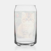 Vintage kerstkat blikvorm glas (Achterkant)