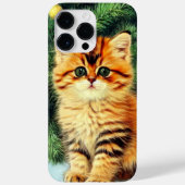 Vintage kerstkat Case-Mate iPhone case (Achterkant)