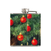 Vintage kerstkat heupfles (Achterkant)