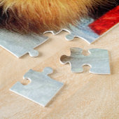 Vintage kerstkat legpuzzel (Zijkant)