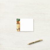 Vintage kerstkat post-it® notes (Op bureau)