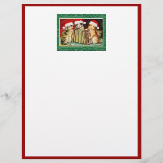 Vintage kerstkatten (Voorkant)