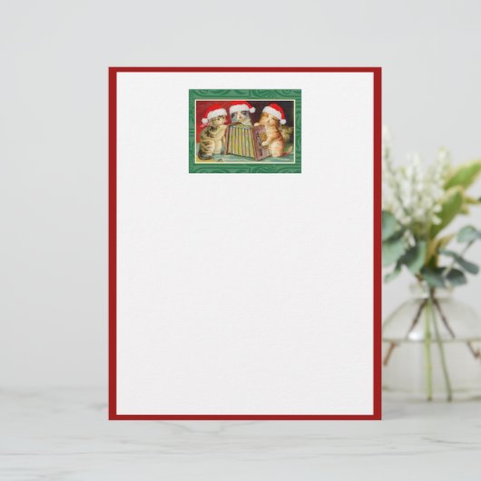 Vintage kerstkatten (Staand voorkant)