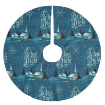 Vintage kerstkerk Snow Silent Night