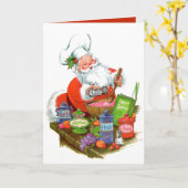 vintage kerstkerst kaart (Gele Bloem)