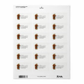 Vintage-kerstkerstbejaarde wereldkerstbedekking etiket (Full Sheet)