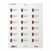 Vintage-kerstkerstbejaarde wereldkerstbedekking etiket (Full Sheet)