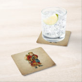 Vintage-kerstkerstbejaarde wereldkerstbedekking kartonnen onderzetters (Insitu)