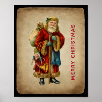 Vintage-kerstkerstbejaarde wereldkerstbedekking