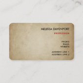 Vintage-kerstkerstbejaarde wereldkerstbedekking visitekaartje (Achterkant)