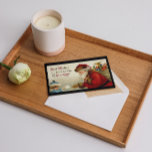 Vintage kerstkerstcadeautjes Baby Boy Feestdagen Kaart<br><div class="desc">Dit  kerstwinterrood,  zwart en beige feestdag Briefkaart met een baby die zijn brief aan kerstcadeautjes geeft,  is perfect voor uw feestelijke groet. Je kunt ook andere design vinden in deze stiel in mijn Zazzle winkel.</div>