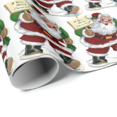 Vintage kerstkerstfeest cadeaupapier (Rol Hoek)