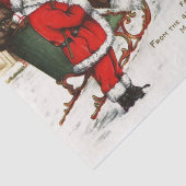 Vintage-kerstkerstfeestbederf Tissuepapier (Detail)