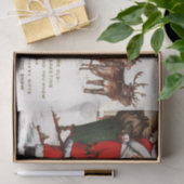 Vintage-kerstkerstfeestbederf Tissuepapier (Geschenk)