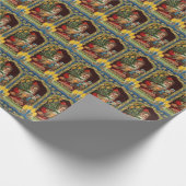 Vintage kerstkerstfeestdag betegeld cadeaupapier (Hoek)