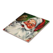 Vintage kerstkerstfeestdag tegeltje (Zijkant)