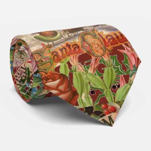 Vintage kerstkerstkerstbedekking in Victoriaans sl Stropdas (Opgerold)