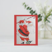 Vintage Kerstkerstkerstclub in Ornaments Feestdagenkaart (Staand voorkant)