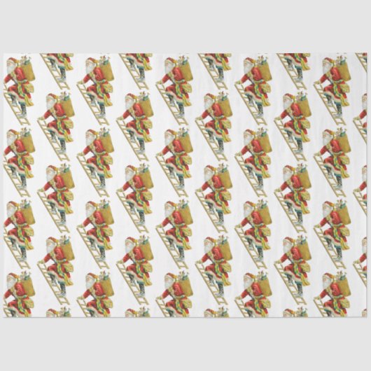 Vintage kerstkerstkerstkerstbedekking tissuepapier (Voorkant)