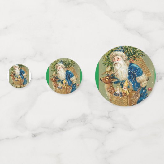 Vintage kerstkerstkerstkerstclausule confetti (Voorkanten)