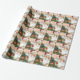 Vintage kerstkerstkerstkerstkerstbedekking met Orn Cadeaupapier