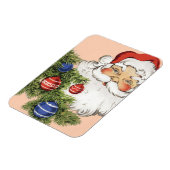 Vintage kerstkerstkerstkerstkerstbedekking met Orn Magneet (Linkerzijde)