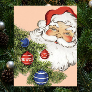 Vintage kerstkerstkerstkerstkerstbedekking met Orn Poster