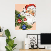 Vintage kerstkerstkerstkerstkerstbedekking met Orn Poster (Thuiskantoor)
